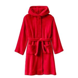 Lands End red bathrobe